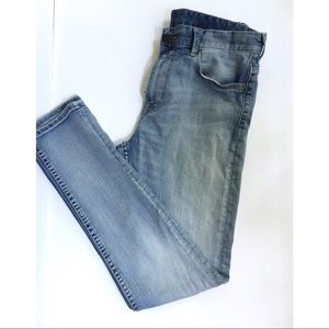 H&M &DENIM Skinny Jeans, light wash.